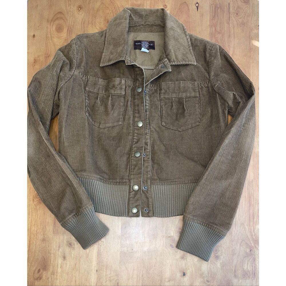 Banana Republic Denim Jacket Size Small youth brown corduroy
